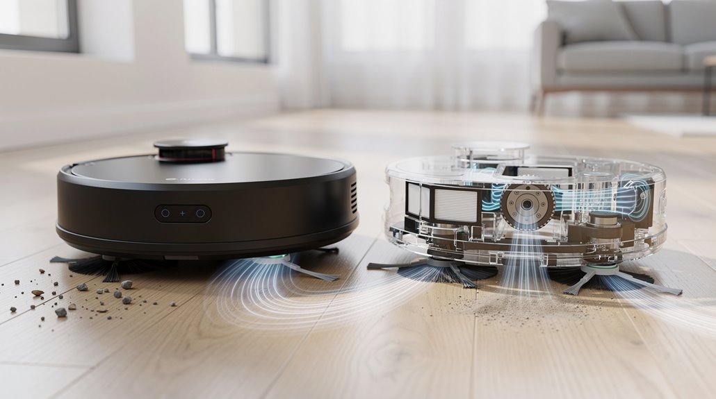 airflow path determines suction