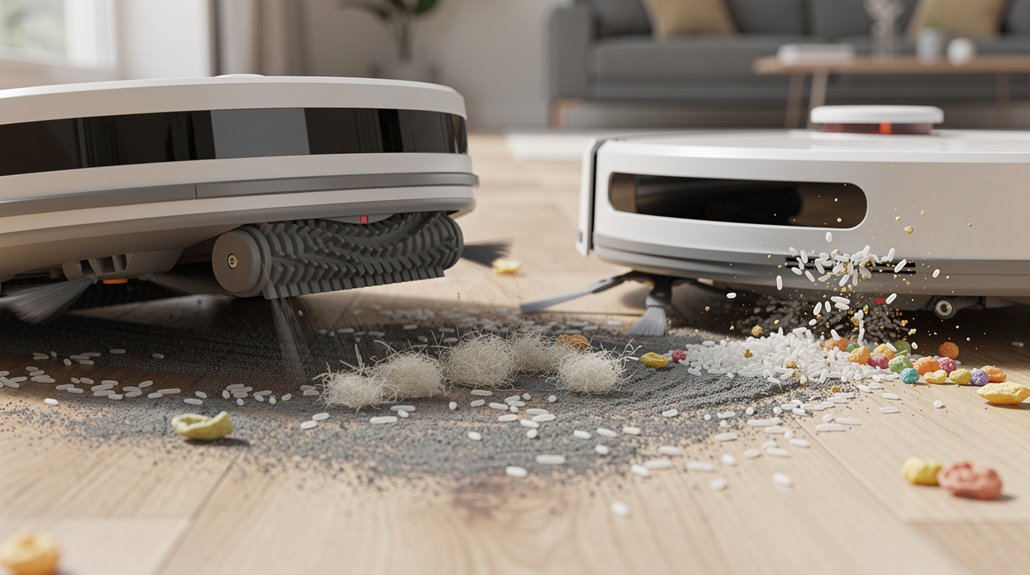 brush roll geometry beats suction