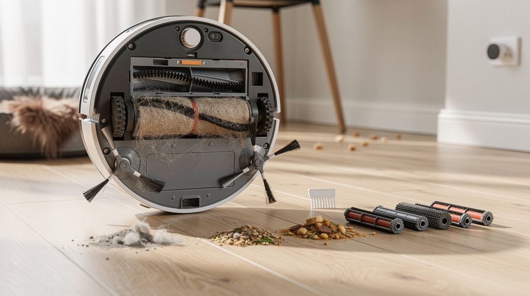 clean brushes based on usage