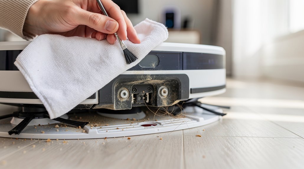 clean charging contacts monthly weekly