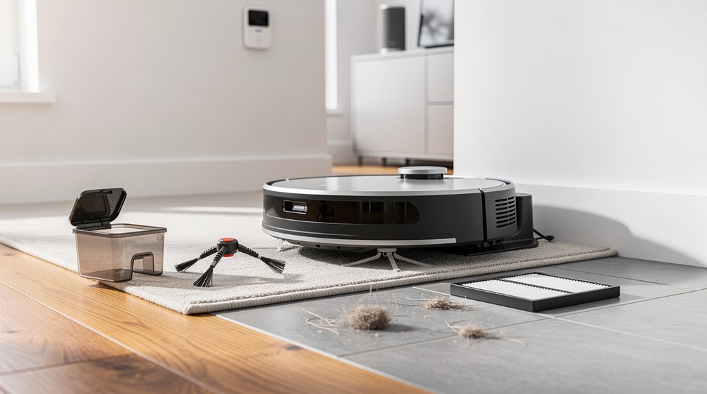 cleaning frequency by usage and flooring