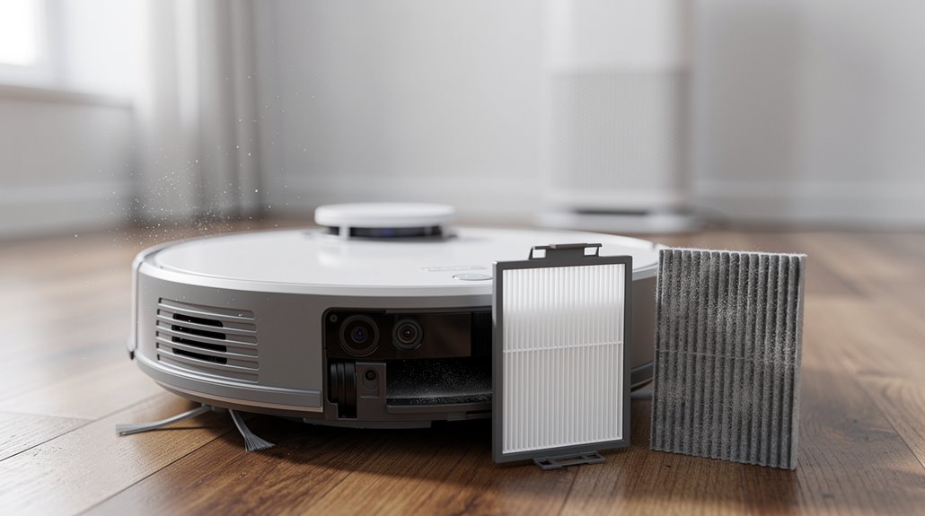 hepa filter reduces suction