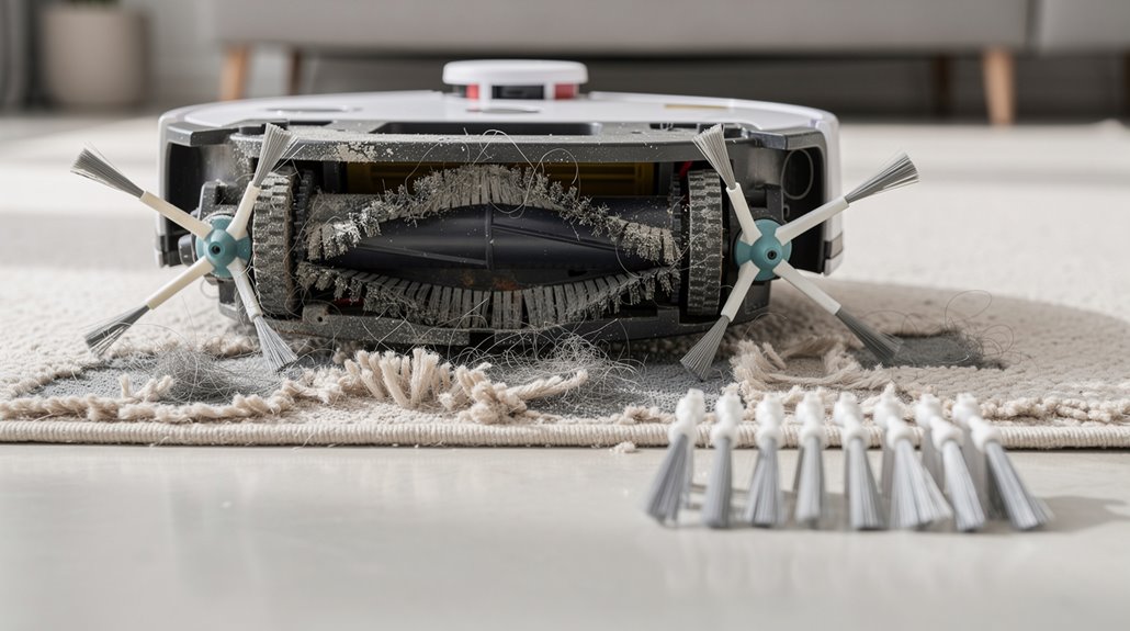 stiff brushes increase motor load